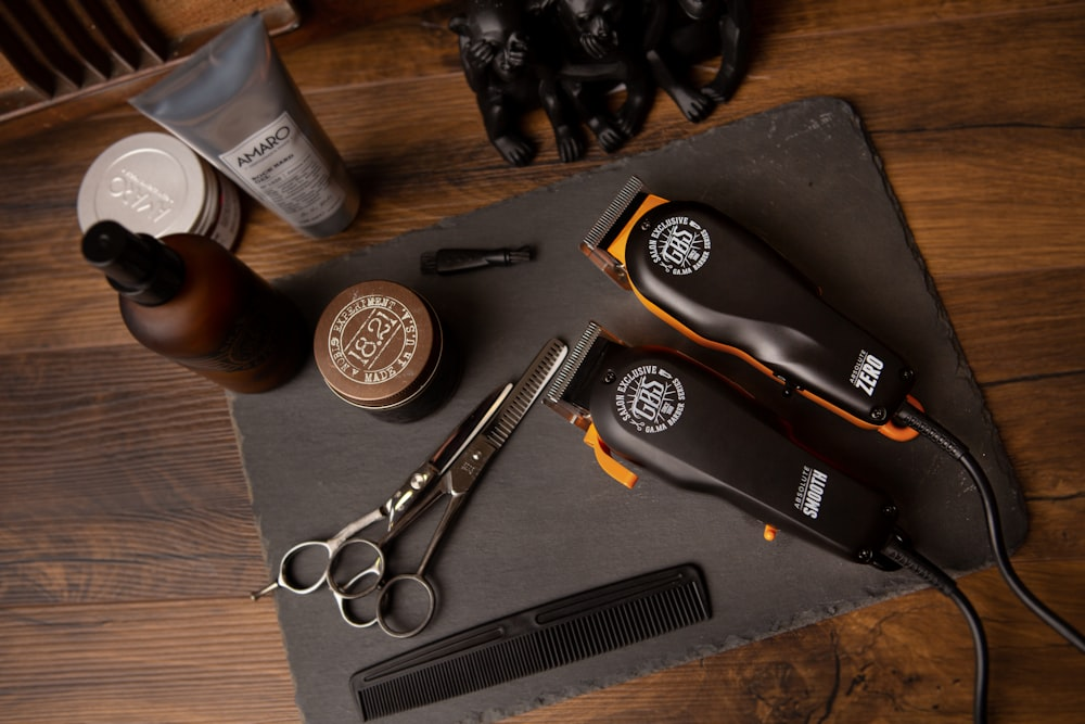 Professional barber tools and grooming products